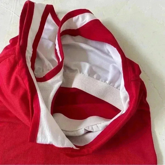 Adidas ATS Retro Cool Red and White Tank Size S Front and Back - Picture 8 of 8